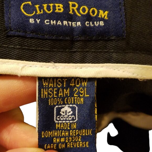 Men's Navy wrinkle free Khaki Pants size 40x29 NWT Stain Resistant - Picture 8 of 9